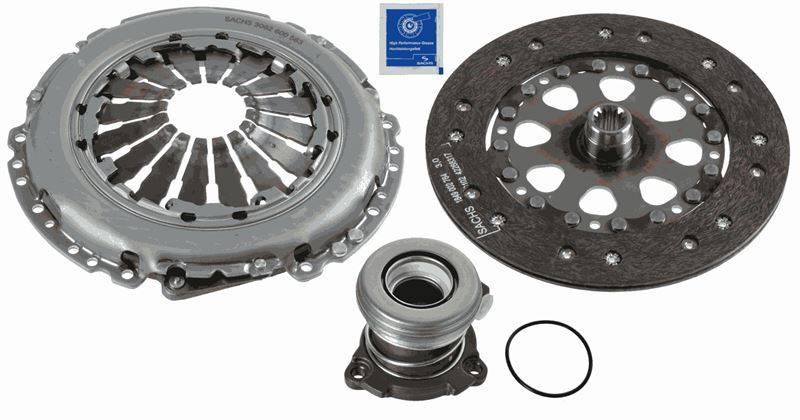 SACHS DEBRİYAJ SETİ BASKI DİSK HİDROLİK RULMAN CORSA C-D-COMBO-MERIVA 1.3 CDTI 00 Z13DTH-Z13DTJ 5666022 664073 24422061 İÇERİR OEM: 93190223-6606008-93185914-1606588 - SACHS 3000990132 kodlu oto yedek parça görseli