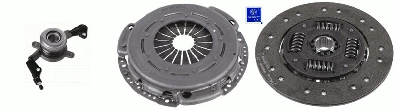SACHS DEBRIYAJ SETI RULMANLI MERCEDES W639 W447 B906 A0202502901-A0002542508 OEM: A0202502901-A0002542508 - SACHS 3000990437 kodlu oto yedek parça görseli