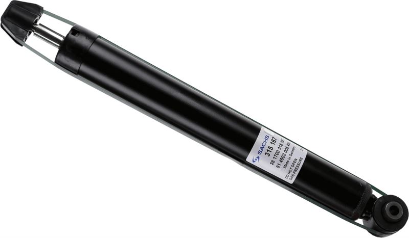 SACHS ARKA AMORTİSÖR L/R P307 01 09 CITROEN C4 04 11 GAZLI OEM: 9811403880-5206.W0-5206.V9-5206.EJ - SACHS 315167 kodlu oto yedek parça görseli