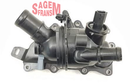 SAGEM TERMOSTAT 98 C KOMPLE RENAULT MEGANE IV 15 KADJAR 15 TALISMAN 15 SCENIC IV 15 DACIA DUSTER II 18 DOKKER 19 1.3 TCE H5H OEM: 110600260R-110607087R - SAGEM 131258 kodlu oto yedek parça görseli