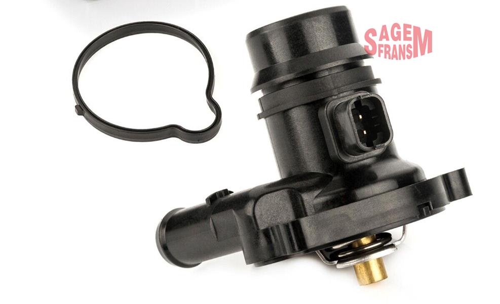 SAGEM TERMOSTAT ASTRA J 10 15 INSIGNIA A 09 17 CORSA D 07 14 CORSA E 15 19 MERIVA B 10 17 MOKKA 13 19 1.4 A14NET A14NEL B14NEH B14 NEJ 103c OEM: 28290034-25200455-1338031-55593034 - SAGEM 131284 kodlu oto yedek parça görseli