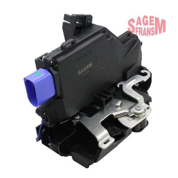 SAGEM KAPI KİLİDİ ÖN SOL GOLF VI-JETTA-CADDY-TOURAN-TOUAREG-OCTAVIA-TOLEDO-ALTEA OEM: 3D1837015A - SAGEM 171378 kodlu oto yedek parça görseli