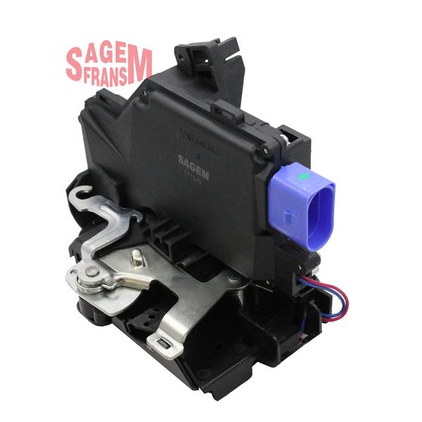 SAGEM KAPI KİLİDİ ÖN SAĞ GOLF VI-JETTA-CADDY-TOURAN-TOUAREG-OCTAVIA-TOLEDO-ALTEA OEM: 3D1837016A - SAGEM 171379 kodlu oto yedek parça görseli