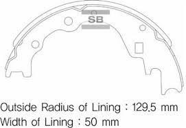 SANGSIN ARKA KAMPANA PABUÇ BALATA KIA BESTA 2.2L R2 92-98 / MAZDA E2200 2.2L R2 RF 91- 0K72A2638Z-K0BL12638Z-0K70Y2638Z OEM: 0K72A2638Z-K0BL12638Z-0K70Y2638Z - SANGSIN SA044 kodlu oto yedek parça görseli