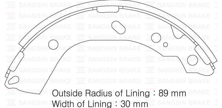 SANGSIN ARKA KAMPANA PABUÇ BALATA HYUNDAI GETZ 1.1L 1.3L 1.4L benzinli 1.5L CRDi dizel 02-09 583051CA00-583051CA10 OEM: 583051CA00-583051CA10 - SANGSIN SA132 kodlu oto yedek parça görseli