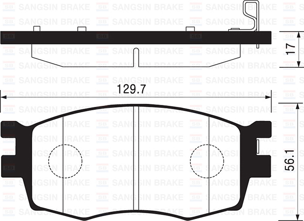 SANGSIN ÖN FREN BALATA HYUNDAI ACCENT ERA 1.4L 1.6L benzinli 06-10 1.5L CRDi dizel 06- / HYUNDAI İ20 1.4L D4FC CRDi dizel 08- / KIA RIO 1.4L 1.6L benzinli 05- 1.5L CRDİ 06- 581011GE00-581011JA10-581011GA00 OEM: 581011GE00-581011JA10-581011GA00 - SANGSIN SP1186 kodlu oto yedek parça görseli