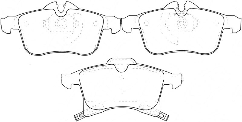SANGSIN ÖN FREN BALATA OPEL ASTRA H 04- / MERIVA 03- / ZAFIRA 05- / CORSA C D 03- / COMBO 04- OEM: 1605992-93176115-1605080-1605998 - SANGSIN SP1703 kodlu oto yedek parça görseli