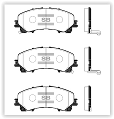 SANGSIN ÖN FREN BALATA NISSAN X-TRAIL 1.6L R9M Dci T32 dizel 5 koltuklu araçlar için 14-> OEM: D10604GA0A-D10604GA5A-D10604CC0A - SANGSIN SP1714 kodlu oto yedek parça görseli