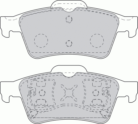 SANGSIN ARKA FREN BALATA FORD FOCUS II 05- / CONNECT 06- / C-MAX 06- / NISSAN PRIMERA P12 02- / RENAULT LAGUNA II 01- / MEGANE II / LATITUDE / OPEL VECTRA 03- 7701206609-1605196-2T142M008A1A OEM: 7701206609-1605196-2T142M008A1A - SANGSIN SP1834 kodlu oto yedek parça görseli