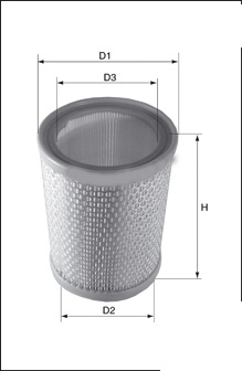 SARDES HAVA FİLTRESİ HYUNDAI HD35 4000CC H100 KAMYONET YENİ MODEL 281305H000 OEM: 281305H000 - SARDES SA2022 kodlu oto yedek parça görseli