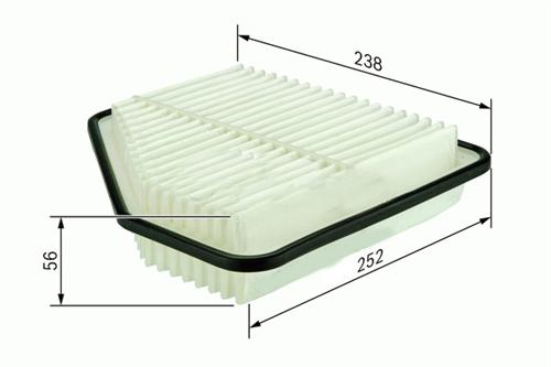 SARDES HAVA FİLTRESİ TOYOTA RAV4 III 2.0VVTİ 06 1780131120 OEM: 1780131120 - SARDES SA2139 kodlu oto yedek parça görseli