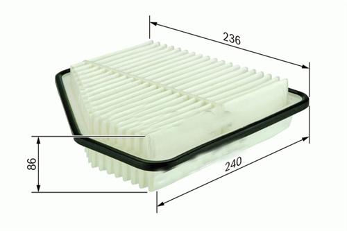 SARDES HAVA FİLTRESİ TOYOTA RAV4 YM. 2.2 D-4D 08 1780126010-1780131170 OEM: 1780126010-1780131170 - SARDES SA2178 kodlu oto yedek parça görseli