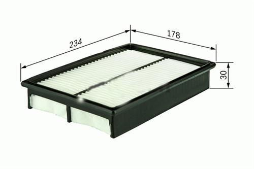 SARDES HAVA FİLTRESİ HYUNDAI İ10 1.1 12V 2011 x OEM: 281130X000 - SARDES SA2255 kodlu oto yedek parça görseli