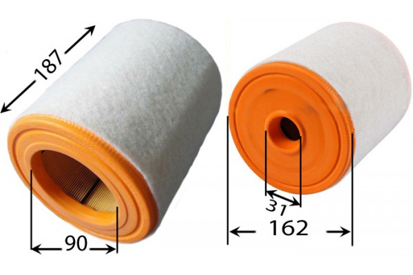 SARDES HAVA FİLTRESİ AUDI A7 4GA/GF 3.0 TDI 313HP 11 x 4G0133843 OEM: 4G0133843 - SARDES SA2717 kodlu oto yedek parça görseli