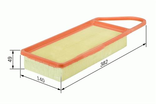 SARDES HAVA FİLTRESİ P206-P307 HDI 01-04 -C3 HDI-FIESTA 1.4 TDCI-FUSION TDCI SÜNGERLİ C3087/1 1444.X2 OEM: 1444.X2 - SARDES SA374.S kodlu oto yedek parça görseli