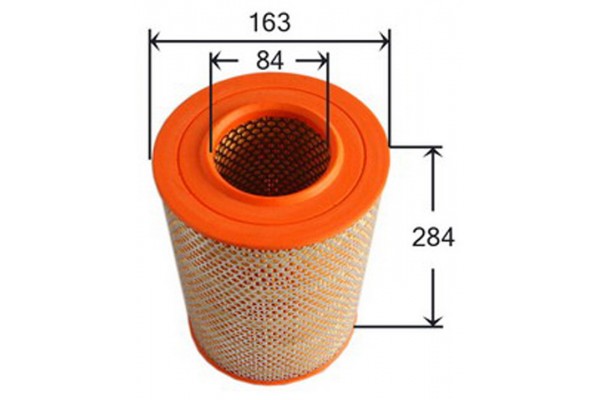 SARDES HAVA FİLTRESİ BOXER-JUMPER-DUCATO 94-02 1.9TDI-2.5TD-2.0i-2.8D-2.8HDI-2.8TDI-2.8JTD 1444.TY-71736124-1444.99-1310636080 OEM: 1444.TY-71736124-1444.99-1310636080 - SARDES SA406 kodlu oto yedek parça görseli