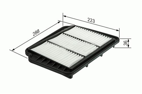 SARDES HAVA FİLTRESİ CHEVROLET LACETTI 1.4 70HP-1.6 80HP-1.8 90HP C3028 x OEM: 96553450 - SARDES SA448 kodlu oto yedek parça görseli