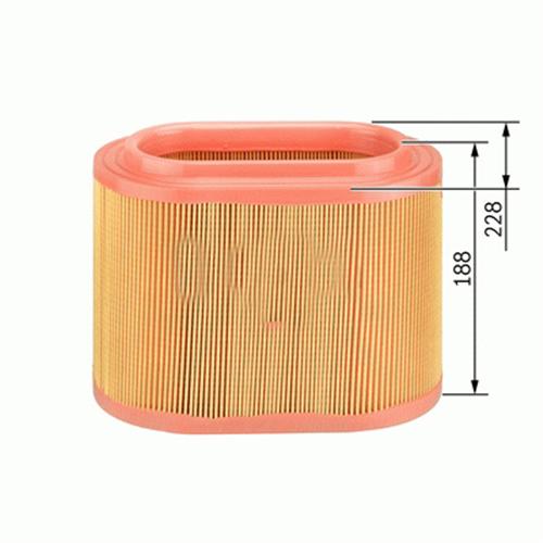 SARDES HAVA FİLTRESİ HYUNDAI STAREX 2.5L D4BH 4D56 D4CB TC TCI CRDI 96- / H-1 STAREX 2.5L Kamyonet LIBERO 01- OEM: 281304A001-281134A001 - SARDES SA454 kodlu oto yedek parça görseli