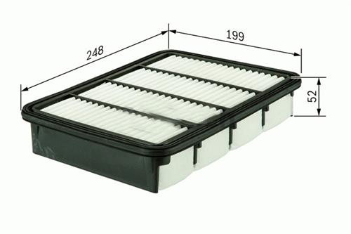 SARDES HAVA FİLTRESİ FORD RANGER 2.5D 2.5TD 99-06 -MAZDA PICKUP 99-06 MITSUBISHI C25128 SA455PL XM3J9601AA-WL8113Z40T-MR266849 OEM: XM3J9601AA-WL8113Z40T-MR266849 - SARDES SA455 kodlu oto yedek parça görseli