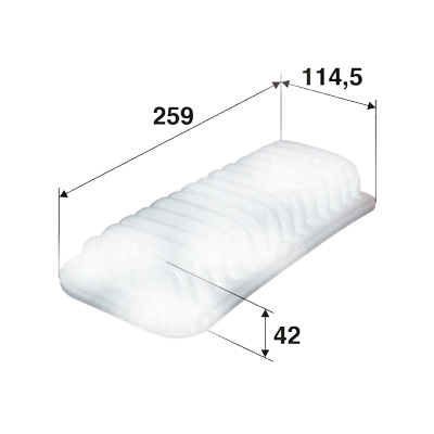 SARDES HAVA FİLTRESİ YARIS I 1.0 12V 99-06 -P107 05 C1 05 1.0 1780123030-1444.RG-1444.PV OEM: 1780123030-1444.RG-1444.PV - SARDES SA508 kodlu oto yedek parça görseli