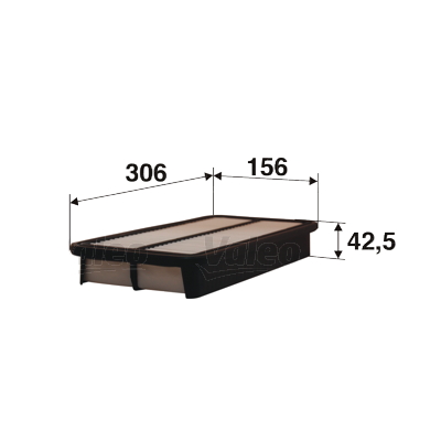 SARDES HAVA FİLTRESİ AVENSIS 2.0 D 99-03 CAMRY 2.5 V6 88-91 CARINA II 2.0 D 88-92 x 1780127010-1780164010 OEM: 1780127010-1780164010 - SARDES SA510 kodlu oto yedek parça görseli