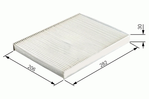 SARDES POLEN FİLTRESİ POLO3-POLO CLASSIC-GOLF3-GOLF4-BORA-A3-TOLEDO 97-04 -PASSAT 01-05 1H0819644-1H0819644A-1H0819644B OEM: 1H0819644-1H0819644A-1H0819644B - SARDES SC549 kodlu oto yedek parça görseli