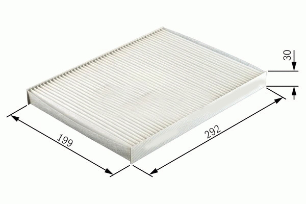 SARDES POLEN FİLTRESİ DİKDÖRTGEN ASTRA G 98-04 - ASTRA H 04-14 -ZAFIRA A 98-10 1.4-1.6-1.8-2.0T-16V OEM: 1808610-6808606-90520689-13175553 - SARDES SC665 kodlu oto yedek parça görseli