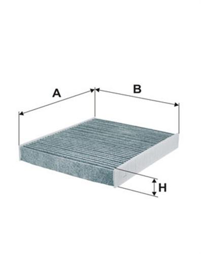 SARDES POLEN FİLTRESİ POLO 1.2-1.4-1.6 2010 SEAT IBIZA V 1.6 2011 FABIA 10 KARBONLU 6R0819653 OEM: 6R0819653 - SARDES SCA3095.1 kodlu oto yedek parça görseli