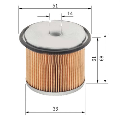 SARDES YAKIT FİLTRESİ MERCEDES KAMYON. 304.403 OTOBÜS MF 119 P 707 -PM 807-KX 35 OEM: 81000000244 - SARDES SF159 kodlu oto yedek parça görseli