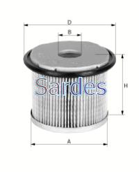 SARDES YAKIT FİLTRESİ CLIO II-KNG-LGN I-MGN I-SCENIC I-II -TRAFIC 1.9DTİ 7701206119-7700113233 OEM: 7701206119-7700113233 - SARDES SF165 kodlu oto yedek parça görseli