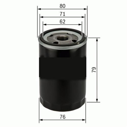 SARDES YAĞ FİLTRESİ FIESTA-CMAX-FOCUS-MONDEO-KA W712/43 x 1070523 OEM: 1070523 - SARDES SO876 kodlu oto yedek parça görseli