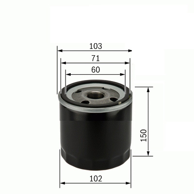 SARDES YAĞ FİLTRESİ HYUNDAI HD35 4000CC H100 KAMYONET YM-MITSUBISHI CANTER TURBO-PRESTIGE WP1045 x ME215002 OEM: ME215002 - SARDES SO917 kodlu oto yedek parça görseli