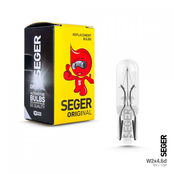 SEGER AMPUL W1.2W 12V 1.2W W2X4.6D T5 K. DİPSİZ STANDART YENİLEME - SEGER 209311 kodlu oto yedek parça görseli