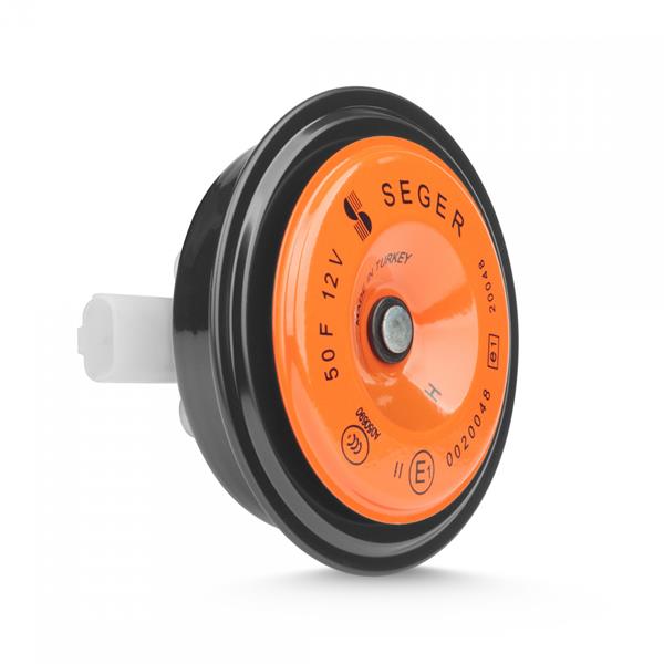 SEGER DİSK KORNA DİDİT İNCE SES 12V PEUGEOT CITROEN SOKETLİ SİCMA 3 SOKET - SEGER 50FI12.000.13 kodlu oto yedek parça görseli