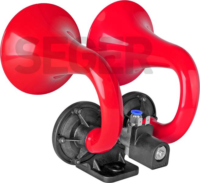 SEGER ÇİFT BORULU HAVALI KORNA 12V RAMHORN-ÇİFT BOYNUZ  - SEGER 81JH12.000.02 kodlu oto yedek parça görseli