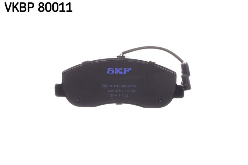 SKF ÖN BALATA MASTER III 2.3DCİ 10> 13> MOVANO 2.3CDTİ 5.10 >14 > NISSAN NV400 2.3CDİ 11 > 0986TB3142 OEM: 410602889R-410603847R-410601061R - SKF VKBP80011E kodlu oto yedek parça görseli