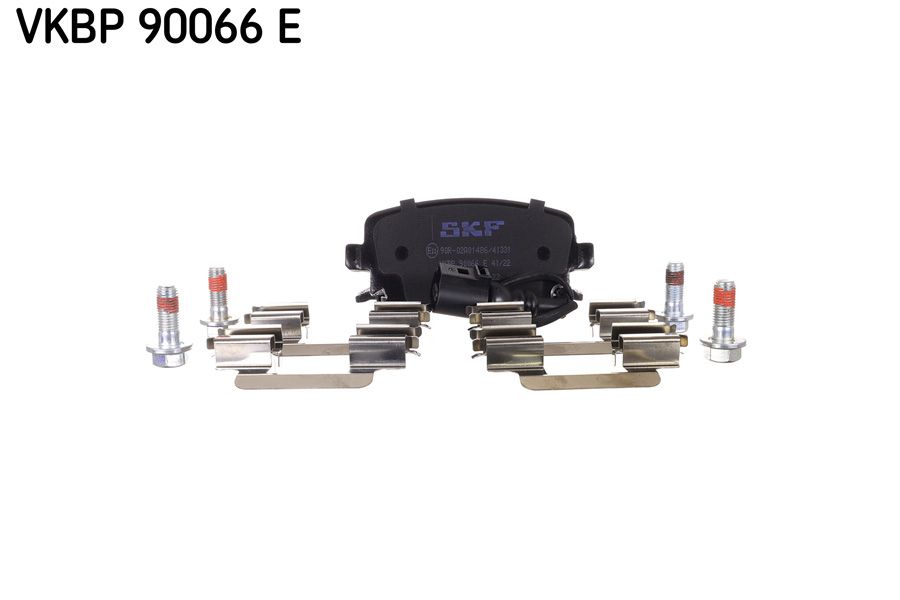 SKF ARKA BALATA VW MULTIVAN 2.0TSI 11-15 1.9TDI 03-09 AXC-CJKB FİŞLİ 7E0698451/7H0498451 OEM: 7E0698451/7H0498451 - SKF VKBP90066E kodlu oto yedek parça görseli