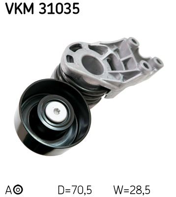 SKF ALTERNATÖR GERGİ RULMANI KÜTÜKLÜ POLO-FABIA-CORDOBA 1.4 TDI 2001-2009 AMF-BNV-BNM OEM: 045903315A - SKF VKM31035 kodlu oto yedek parça görseli