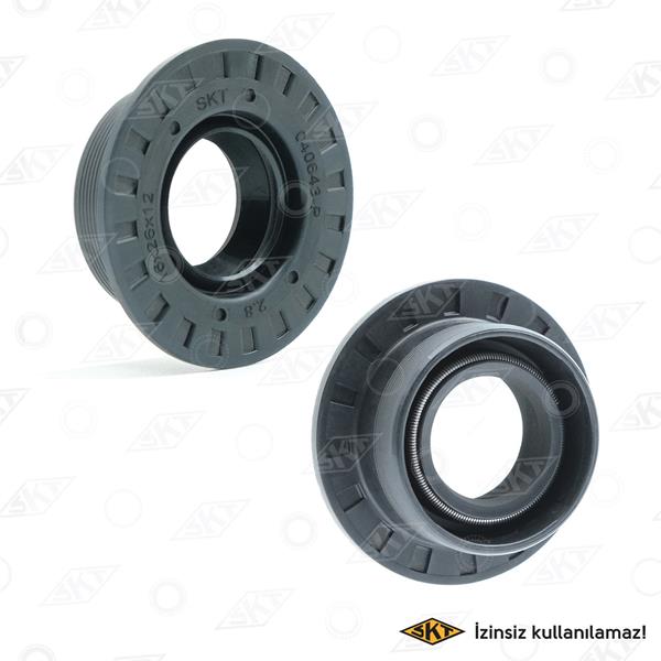 SKT VİTES MİLİ KEÇESİ R9 -CLIO SYMBOL 1.4-MGN 1.6 16x26x36x10.4x12 7703087163 OEM: 7703087163 - SKT 040643-P kodlu oto yedek parça görseli