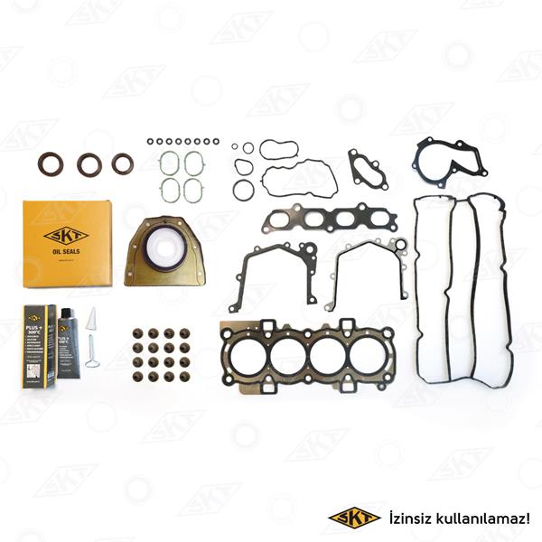 SKT TAM TAKIM CONTA FİESTA VISİLİNDİR KAPAK CONTALI 1.4 16V97 HP 08 BENZİNLİ MOTORLAR OEM: 8A6G 6008 AA - SKT 4C-028-10 kodlu oto yedek parça görseli