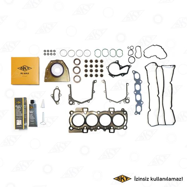 SKT TAM TAKIM CONTA FİESTA VI 08> SİLİNDİR KAPAK CONTALI 1.25 LT. 16V 82 HP BENZİNLİ MOTORLAR OEM: 8A6G 6008 AA - SKT 4C-029-10 kodlu oto yedek parça görseli