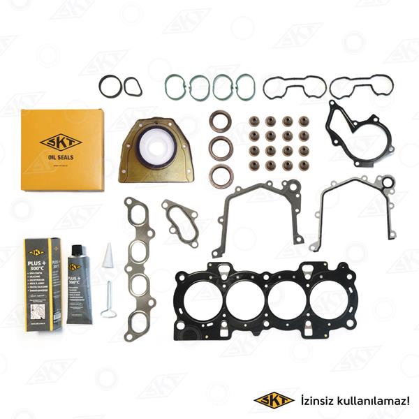 SKT TAM TAKIM CONTA FİESTA. FOCUS. PUMA SİLİNDİR KAPAK CONTALI 1.6 16V ZETEC S 100HP BENZİNLİ MOTORLAR OEM: YS4G 6008 AA - SKT 4C-030-10 kodlu oto yedek parça görseli