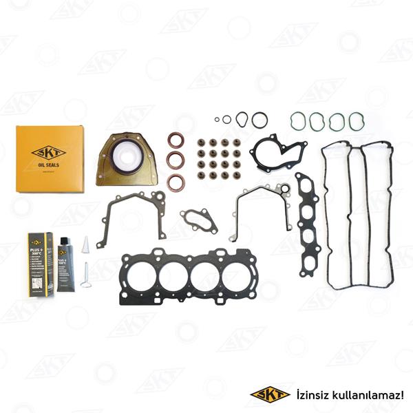 SKT TAM TAKIM CONTA FOCUS II SİLİNDİR KAPAK CONTALI 1.6 16V. 100 HP 10.03-->02.07 BENZİNLİ MOTORLAR OEM: 4M5G 6008 AA - SKT 4C-032-10 kodlu oto yedek parça görseli