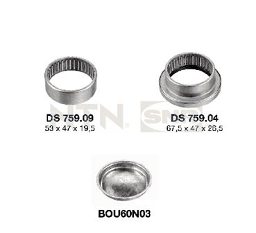 SNR TORSİYON TAMİR TAKIMI KİTİ KEÇE SİZ/KAPAKLI P206 1.4-1.6 İNJ 2.0 HDİx O 5132.72-5131.A6 OEM: 5132.72-5131.A6 - SNR KS559.02 kodlu oto yedek parça görseli