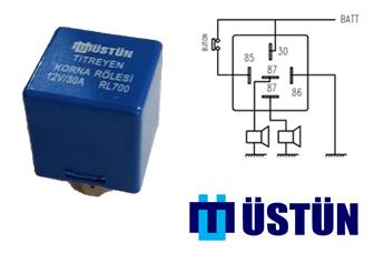 ÜSTÜN KORNA TİTREYEN ROLESİ 12V  - USTUN RL700 kodlu oto yedek parça görseli