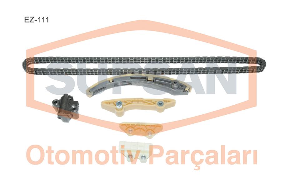 SUPSAN EKSANTRIK ZINCIR SETI TRANSIT 2.4TDCI V184 PUMA 90PS MONDEO 01 07 2.0 TDCI JAGUAR CF1 X TYPE 2.0 EXECT OEM: KTXS7Q6M000A1A-T199204 - SUPSAN EZ-111 kodlu oto yedek parça görseli