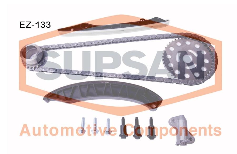 SUPSAN EKSANTRİK ZİNCİR SETİ OPEL MOVANO B 10 RENAULT MASTER III 10 2.3 DCİ-CDTI M9T / NISSAN NAVARA 2.3L YS23 D23 15- 1302800Q1F OEM: 93168149-130C11863R-130C19924R - SUPSAN EZ-133 kodlu oto yedek parça görseli