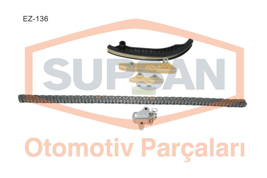 SUPSAN EKSANTRİK ZİNCİR KİTİ SETİ FORD TRANSİT V347 2.4TDCİ 06 155PS Arka Çeker OEM: KTBK3Q6M000A1A-BK3Q6M000A1A-T199207 - SUPSAN EZ-136 kodlu oto yedek parça görseli