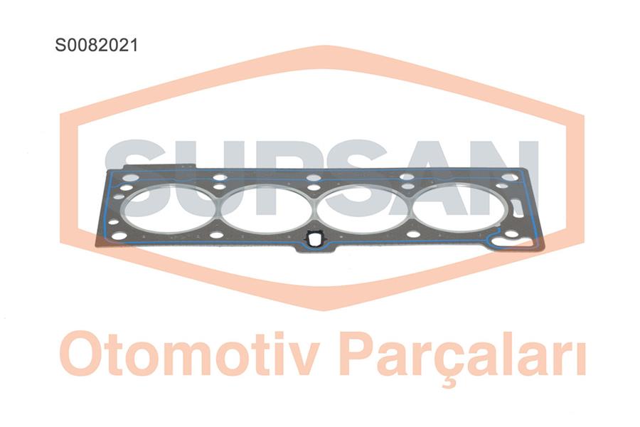 SUPSAN SİLİNDİR KAPAK CONTASI RENAULT MEGANE I-CLIO II-SYMBOL 1.4-1.6 8V-R19 1.4I-DACIA SOLENZA K7M-K7J OEM: 7700866683-7700273748 - SUPSAN S0082021 kodlu oto yedek parça görseli