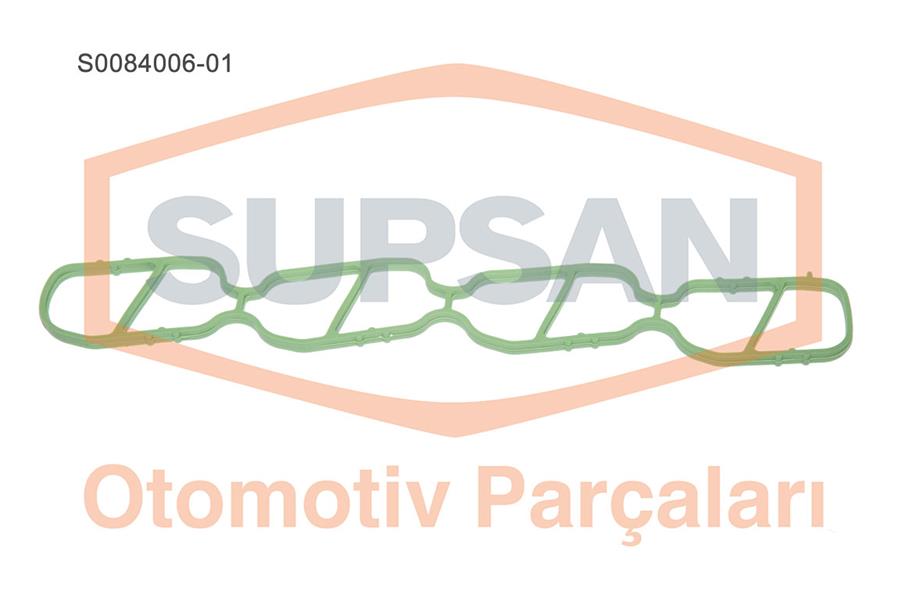 SUPSAN EMME MANİFOLD CONTA CORSA C-D-COMBO C-D-MERIVA A-AGILA-IDEA-PANDA-PUNTO-DOBLO 1.3 TDCI-JTD OEM: 73501362-851164-12855524-5850674 - SUPSAN S0084006-01 kodlu oto yedek parça görseli